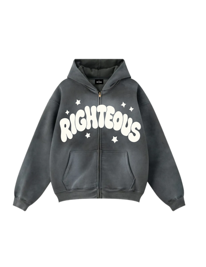 Righteous Denim Zip Up Oversized
